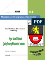 Assignment: Management Principles and Application