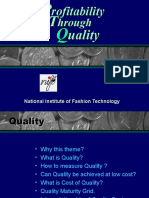Profitbaility Through Quality