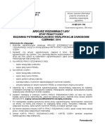 Arkusz Egzaminacyjny Etap Praktyczny Egzaminu Potwierdzającego Kwalifikacje Zawodowe Czerwiec 2010