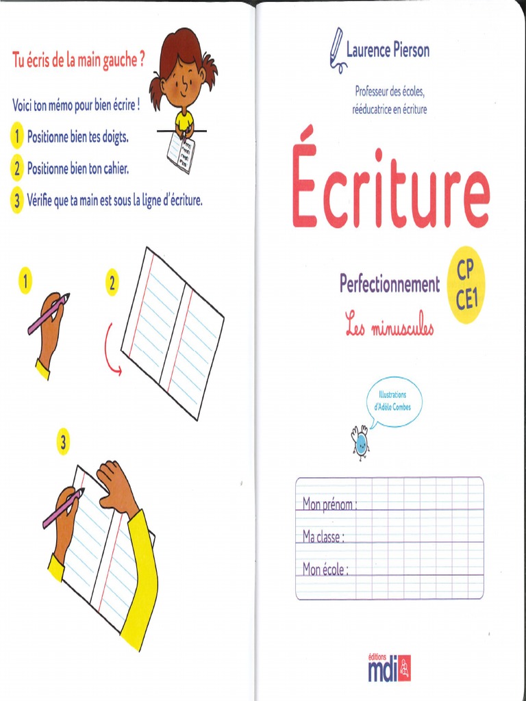 Mdi ce1 cahiers d criture minuscules perfectionnement pdf