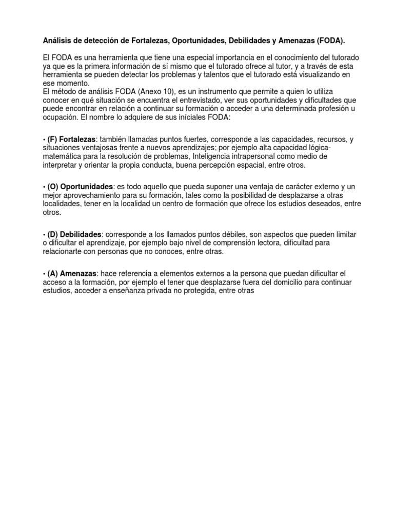 An lisis de detecci n de fortalezas foda autoguardado pdf