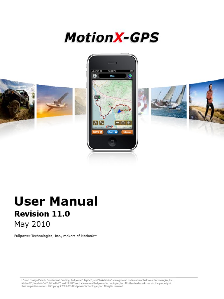 MotionX GPS Manual PDF Compass Trademark