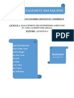 Devoir de Management Des Equipes