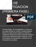 Etapas de la investigación penal