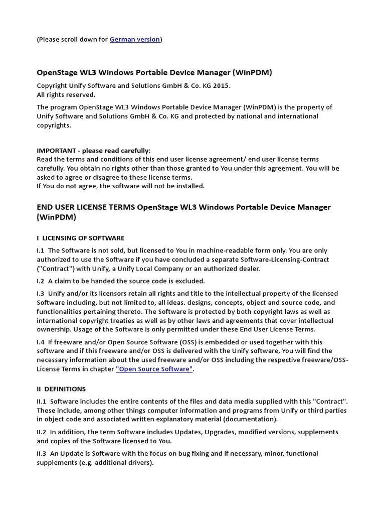 Eula Openstage Wl3 Winpdm V1r1 Pdf License Source Code