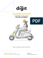 Digit Two-Wheeler Liability Only Policy
