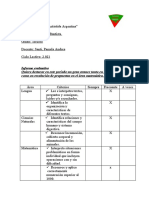 Informe evaluativo Bautista González 3er grado avances 2021