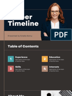 Brown Simple Career Timeline CV Presentation