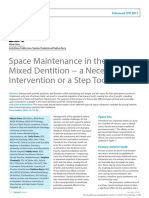 Managing mixed dentition space loss