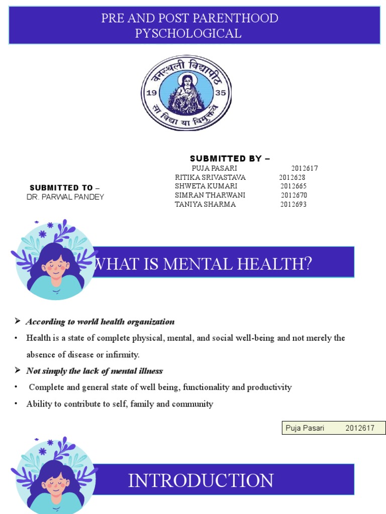 Parenthood Psychological Health Issues | PDF | Mental Disorder | Mental ...