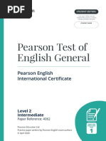 Pearson English Test Level 1 Practice | PDF