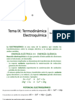 Tema IXTermodinámica Electroquímica
