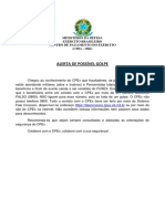 Alerta de golpe envolvendo restituição de benefícios do FUSEX