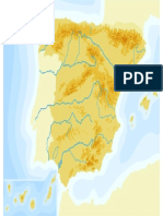 Mapa Físico Mudo en Color