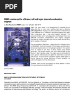 BMW cranks up the efficiency of hydrogen internal combustion engines — Autoblog Green