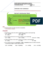 Past Continuous Tense Exercises