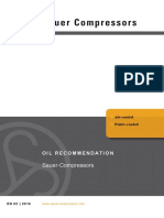 Oil Recommendations for Sauer Compressors