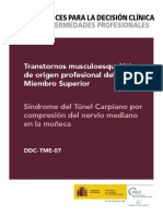 DDC-TME-07. Síndrome Del Túnel Carpiano - Año 2022