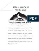 Oferta Académica PEB Virtual