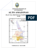Municipalidad Provincial de Alto Amazonas Plan Vial Provincial Participativo PVPP