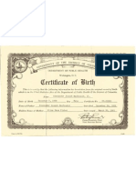 Birth Certificate - DC