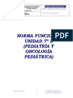 Norma Funcional Unidad Pediatria y Oncologia Pediatrica 7 B
