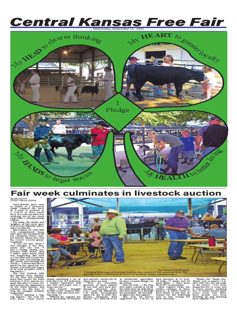 4HSpecial Central Kansas Free Fair PDF Agriculture Food Industry