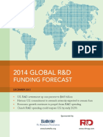 2014 Global R&D Funding Forecast: US Spending Up 1%, China Closing In