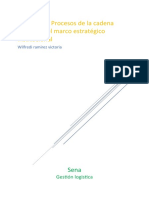 Flujo Grama de Procesos de Cadena en El Marco Estrategico Institucional