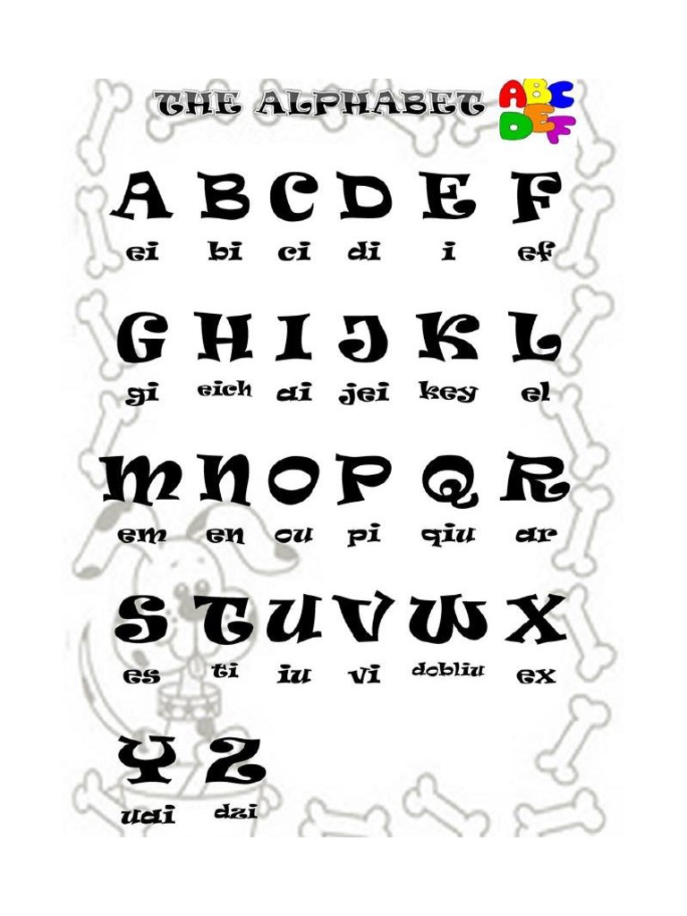 Alphabet Pronunciation | PDF