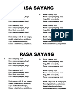 Rasa Sayang LYRICS