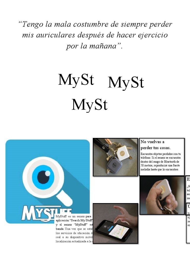 Encuentra tus objetos con MyStuff | PDF | Bluetooth | Telecomunicaciones