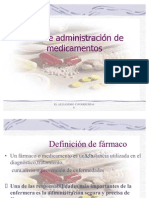 Vias de administración de medicamentos