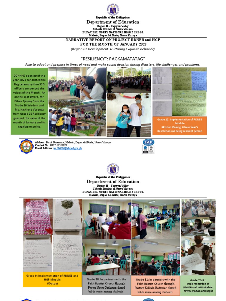 January 2023 RDNEB Project Report | PDF