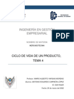 Ciclo de Vida Producto, Tema 4, Carreon Lopez Antonio Eduardo