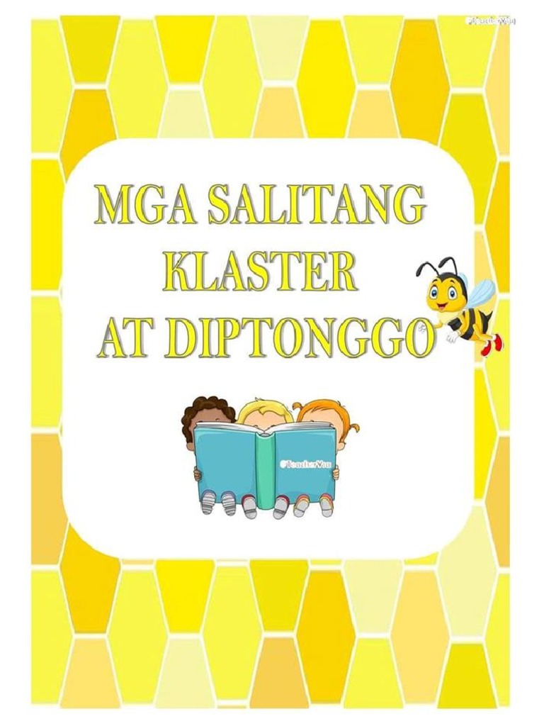 Mga Salitang Klaster at Diptonggo by Teacher Ysa | PDF