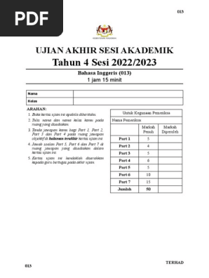 BI UASA TAHUN 4