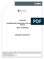 Curso de Operario Metalmecánico en Arranque de Viruta Nivel Avanzado