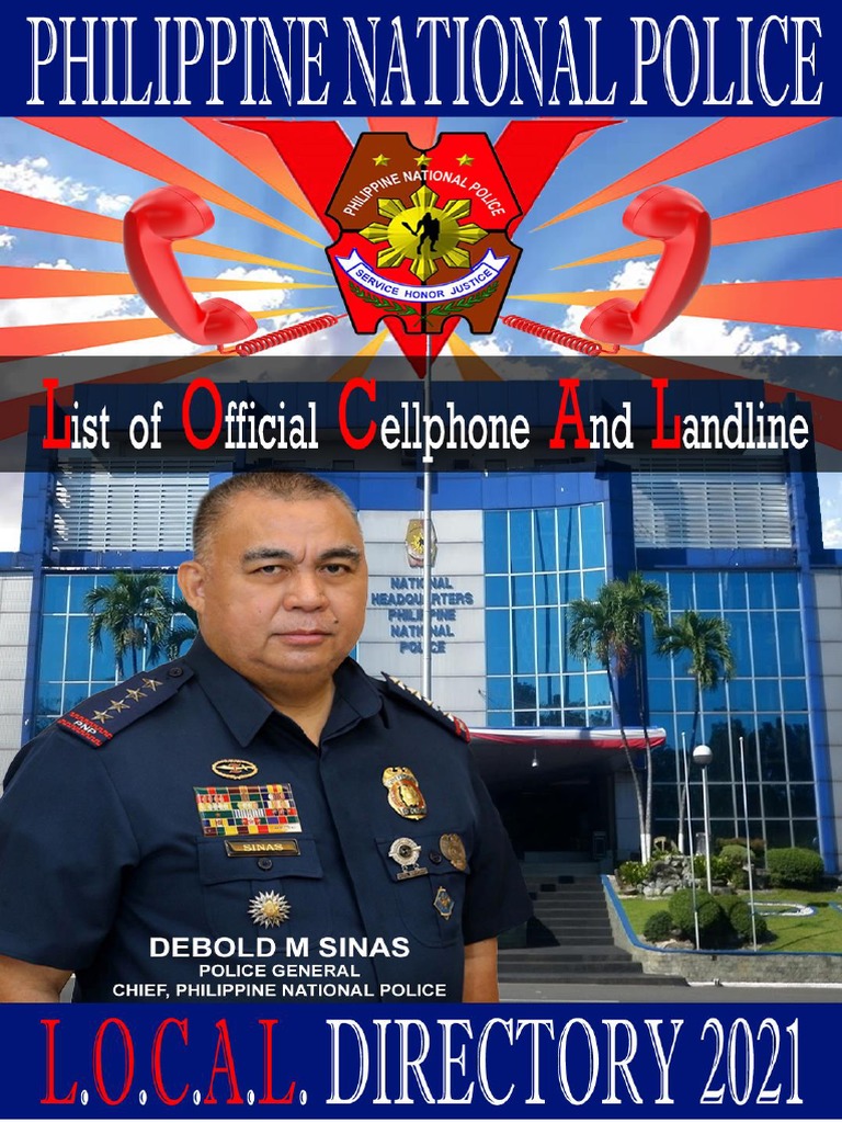 PNP Telephone Directory As of March 2021 PDF Police Police Dog
