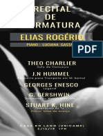 Recital de formatura de Elias Rogério