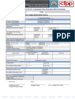 CFPP Form 5 Sitio Purok Fire Response Data