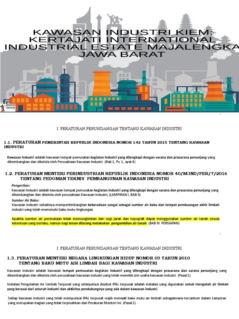 Desain WTP dan WWTP Kawasan Industri | PDF