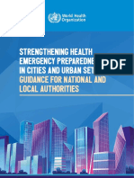 Strengthening Health Emergency Preparedness in Cities and Urban Settings