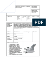 Ficha Técnica de Equipos Acabados Gráficos Bogota