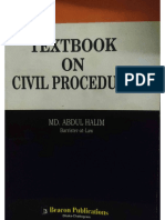 Textbook On Civil Procedure by Abdul Halim