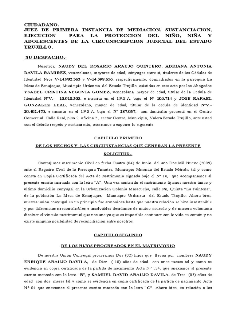 DIVORCIO | PDF | Divorcio | Sentencia (ley)