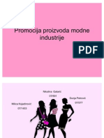 Prezentacija Promocija Proizvoda Modne Industrije