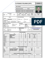 Form Data Pribadi Pelamar David Angga Lesmana