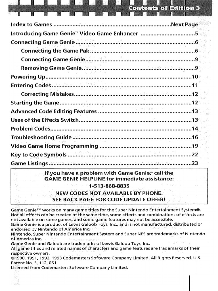 Game Genie Manual1 | PDF