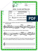 Articulation Worksheet